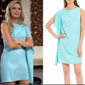 TRINA TURK, Ellyson Shift Dress, Light Aqua NWT Msrp $248